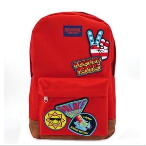 Funko Bags Stranger Things Red Backpack Patches School Camp